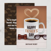 Brew-tiful Vaderdag Wensen voor Coffee Dads Feestdagenkaart (Voorkant / Achterkant)