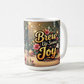 Brew up some joy merry Christmas  Koffiemok (Voorkant rechts)