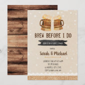 Brew voor ik een partijuitnodiging doe kaart (Voorkant / Achterkant)