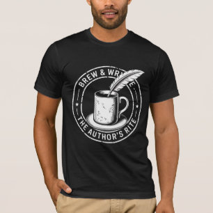Brew & Write: De rite van de schrijver T-shirt