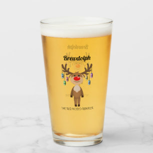 Brewdolph de Rode Neus Rendier Glas