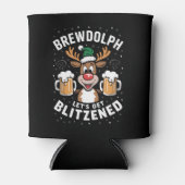 Brewdolph Laten we Blitzened Christmas Rendier B Blikjeskoeler (Voorkant)