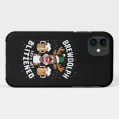 Brewdolph Laten we Blitzened Christmas Rendier B Case-Mate iPhone Case (Achterkant (horizontaal))
