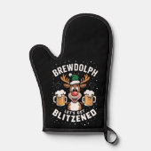 Brewdolph Laten we Blitzened Christmas Rendier B Ovenwant (Voorkant)