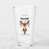 Brewdolph the Red Nosed Reinbeer Glas (Voorkant)