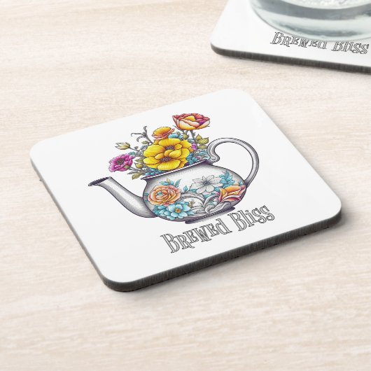 Brewed Bliss Theepot Bier Onderzetter (Linkerzijde)