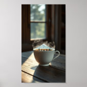 Brewed Escape - Een berg in mijn beker Poster (Voorkant)