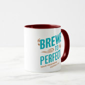 Brewed to Perfection uw ochtendkoffie fix Mok (Voorkant rechts)