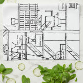 Brewery Blueprint Theedoek (Gevouwen)