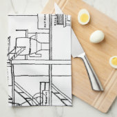 Brewery Blueprint Theedoek (Quarter Fold)