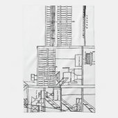 Brewery Blueprint Theedoek (Verticaal)