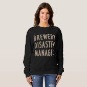 Brewery Disaster Manager Funny Craft Beer Adult Hu Trui (Voorkant volledig)