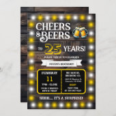 Brewery Surprise Cheers and Beers to 25 Years Kaart (Voorkant / Achterkant)