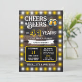 Brewery Surprise Cheers and Beers to 41 Years Kaart (Staand voorkant)