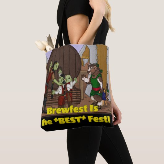 Brewfest is het beste feest (schouder): tote bag (Dichtbij)