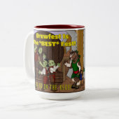 Brewfest is het beste feest: tweekleurige koffiemok (Voorkant links)