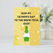 Brewful Vaderdag Kaart Funny Beer Dad (Staand voorkant)