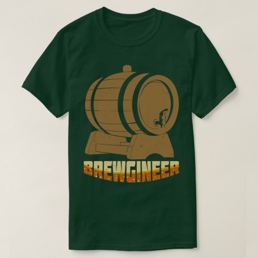 Brewgineer Homebrouwen brouwerij Brewer Gift T-shirt (Design voorkant)