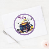Brewing A Baby  Ronde Sticker (Envelop)