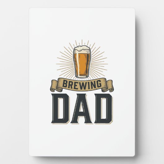 Brewing Dad Beer Vintage Engraving Shirt Design_1 Fotoplaat (voorkant)