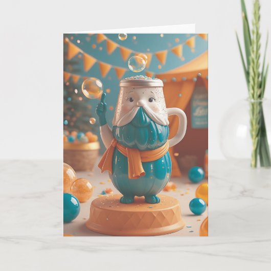 Brewing Up Birthday Cheer Kaart (Voorkant)