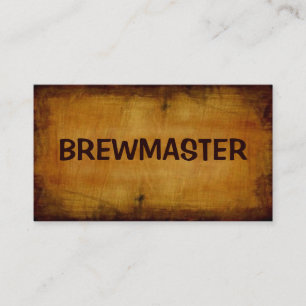 Brewmaster Antiek Visitekaartje