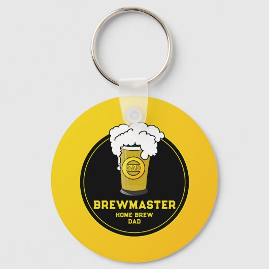 Brewmaster Beer home-brew Dad Sleutelhanger (Voorkant)