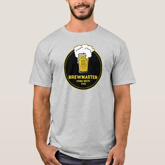 Brewmaster Beer home-brew Dad T-shirt (Voorkant)