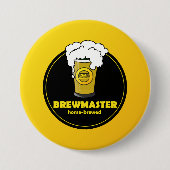 Brewmaster Beer homevrouwvader Ronde Button 7,6 Cm (Voorkant)