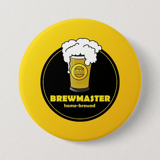 Brewmaster Beer homevrouwvader Ronde Button 7,6 Cm (Voorkant)