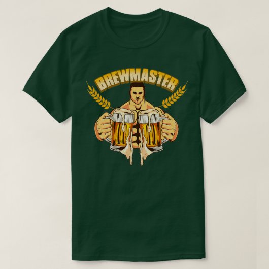Brewmaster Craft Beer Master Home Brewer T-shirt (Design voorkant)