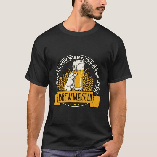 Brewmaster Drink Alles wat je wilt Bierbrouwer Gif T-shirt (Voorkant)