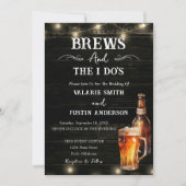 Brews and I Do's Casual bruiloft uitnodiging (Voorkant)