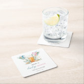 Brews & Baby Nieuws Gender Reveal Party Kartonnen Onderzetters (Insitu)