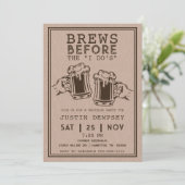 Brews Before I Do's Bachelor Party Brewery Kaart (Staand voorkant)