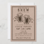 Brews Before the Baby's Due Men's Diaper Party  Kaart (Voorkant)