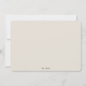 Brews Bubble Black Beig Greenery Engagement Party Kaart (Achterkant)