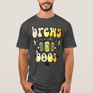 Brews en Boos, Funny Ghost Spooky, Halloween Ghos T-shirt