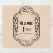 Brews en Boos Weerwolf Tonic Apothecary Bier Etiket (Enkel label)