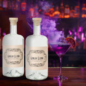 Brews en Boos Weerwolf Tonic Apothecary Likeurfles Etiket