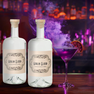 Brews en Boos Weerwolf Tonic Apothecary Likeurfles Etiket