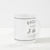 Brews en I Do's Brouwerij Thema Bruiloft Bier Mok (Voorkant rechts)