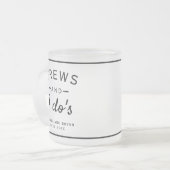 Brews en I Do's Brouwerij Thema Bruiloft Bier Mok (Voorkant links)