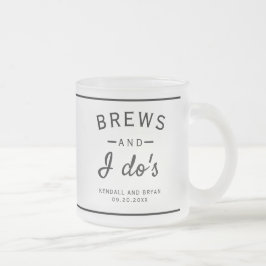 Brews en I Do's Brouwerij Thema Bruiloft Bier Mok