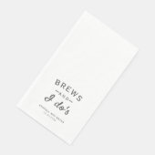 Brews en I Do's Brouwerij Trouwpapier Servet (Hoek)