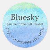 Brewski Ronde Sticker (Voorkant)