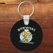 Brewski - Skibier voor wintersport Sleutelhanger (Voorkant)
