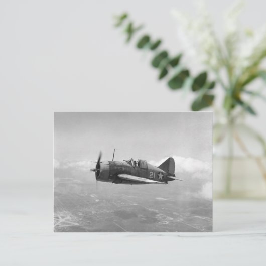 Brewster Buffalo Briefkaart (Staand voorkant)