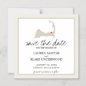 Brewster Cape Cod Wedding Save the Date Magnetische Uitnodiging (Voorkant)