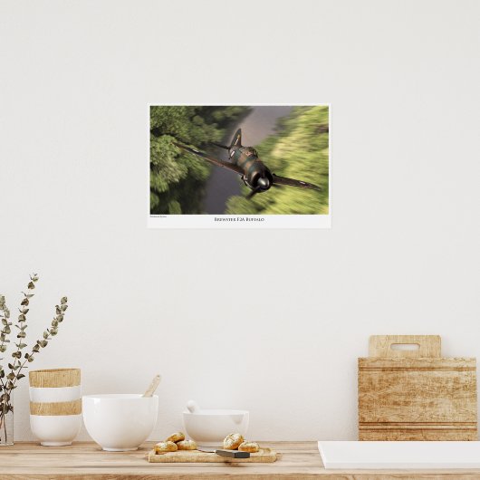 Brewster F2A Buffalo Poster (Keuken)
